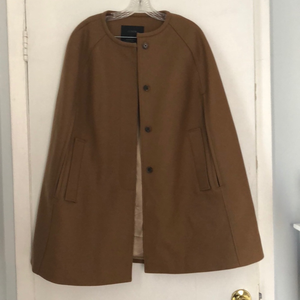 PRICE DROP: Lightly Worn J.Crew Camel Cape Coat